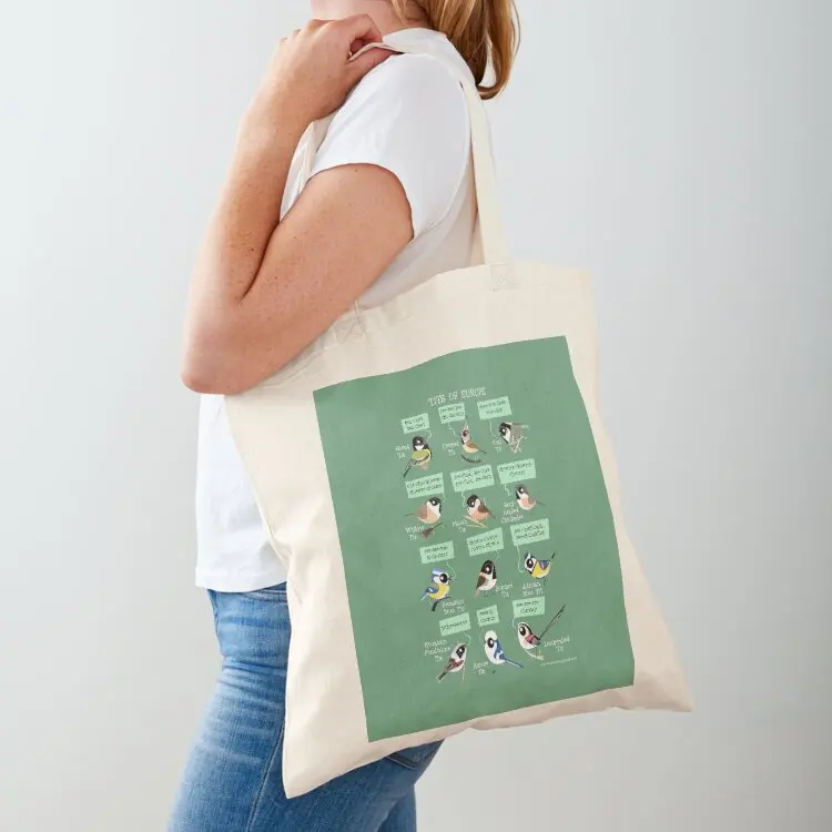 Tits of Europe Tote Bag Beach bag tote bag men's Canvas