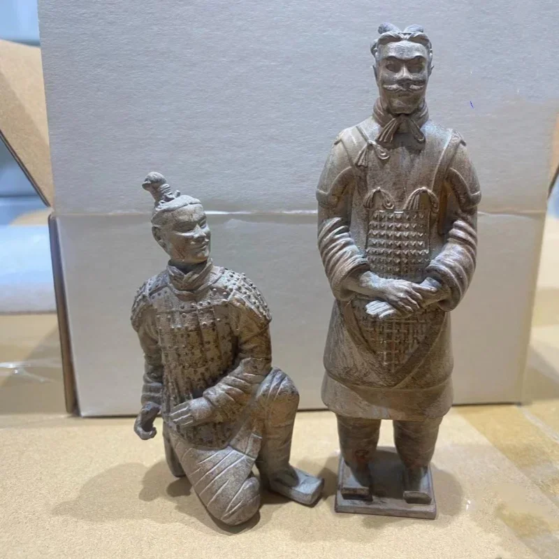 2024 fashion 2pc Table top decoration of ancient Chinese Terra Cotta Warriors