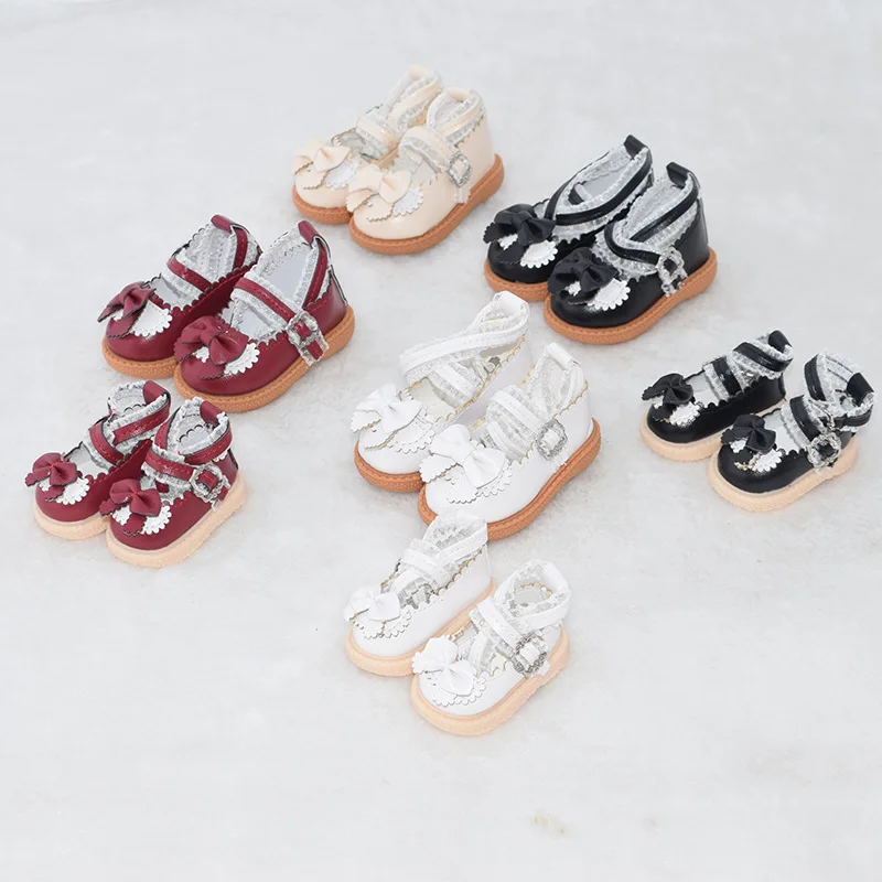 1/3 1/4 1/6 BJD Doll Shoes Accessories Cute Sweet Lolita Bow Shoes Princess Shoes For 30cm 42-45cm SD BJD Doll DIY Dress Up