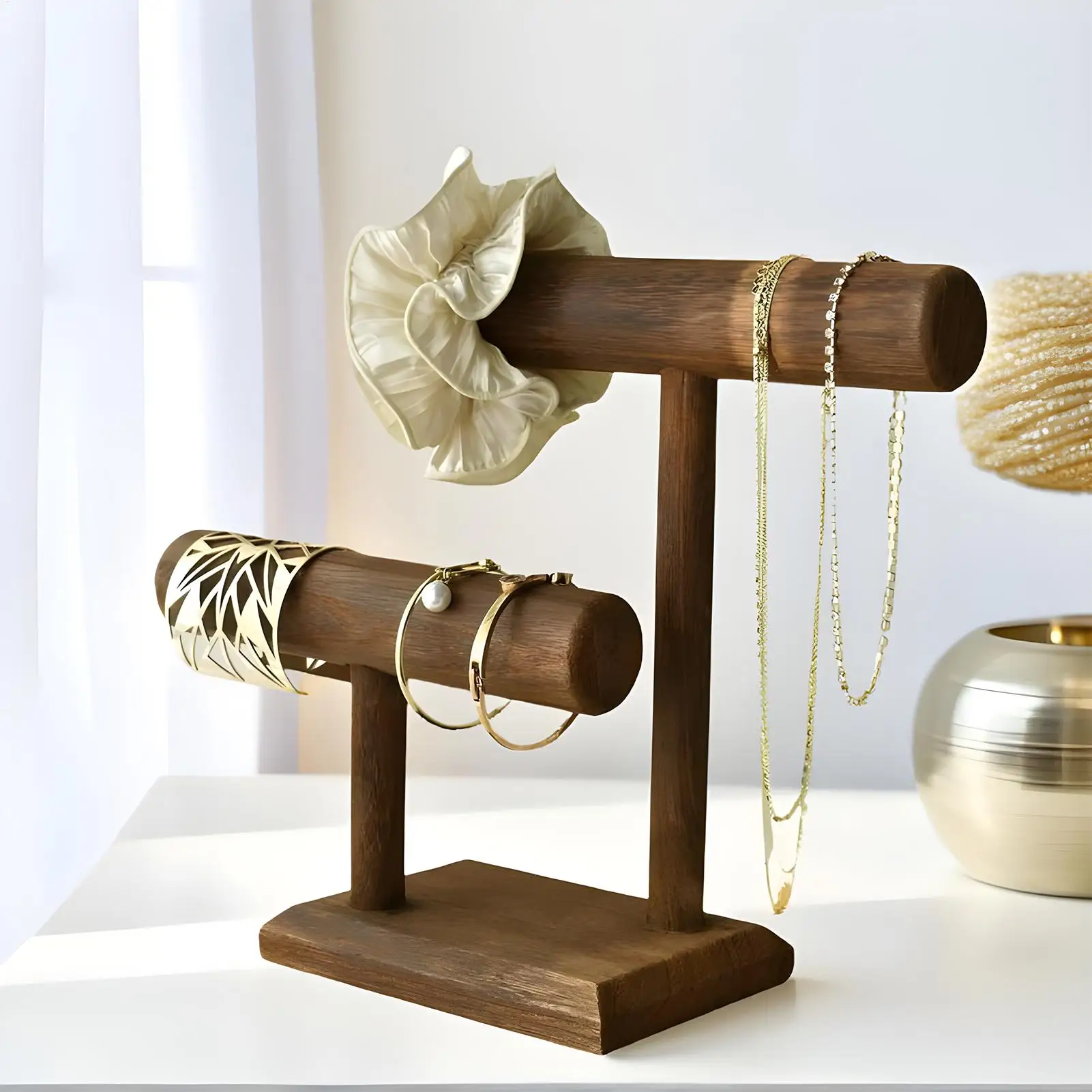 Jewelry Chain Hairband Watch Necklace Bracelet Display Stand Rack Holder T-bar Bracelet Display Stand Holder Watch Display