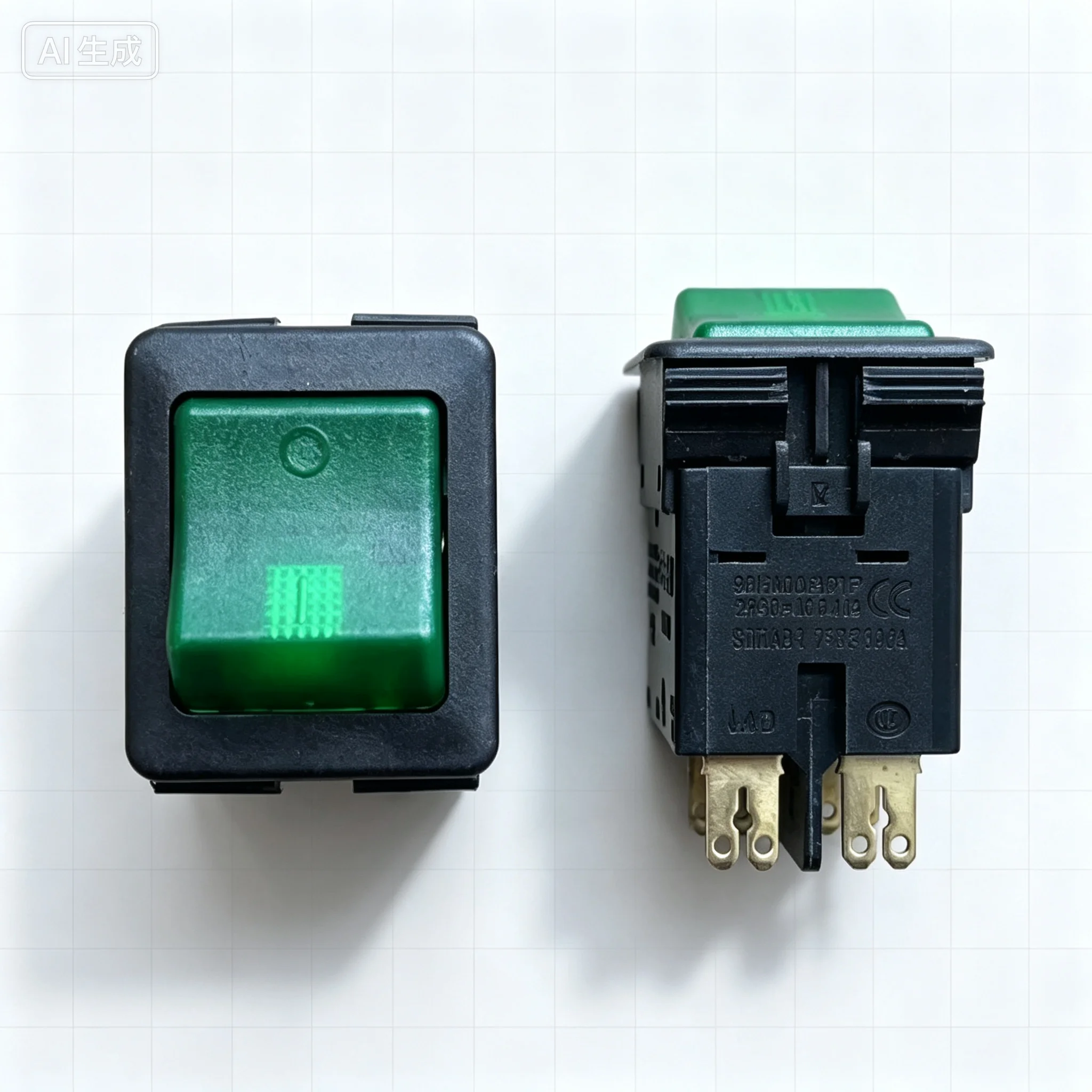 For E-T-A Rocker Switch 4Pin 2Position 16A 250V Illuminated 3130-F120-P7TI-WI9QB7