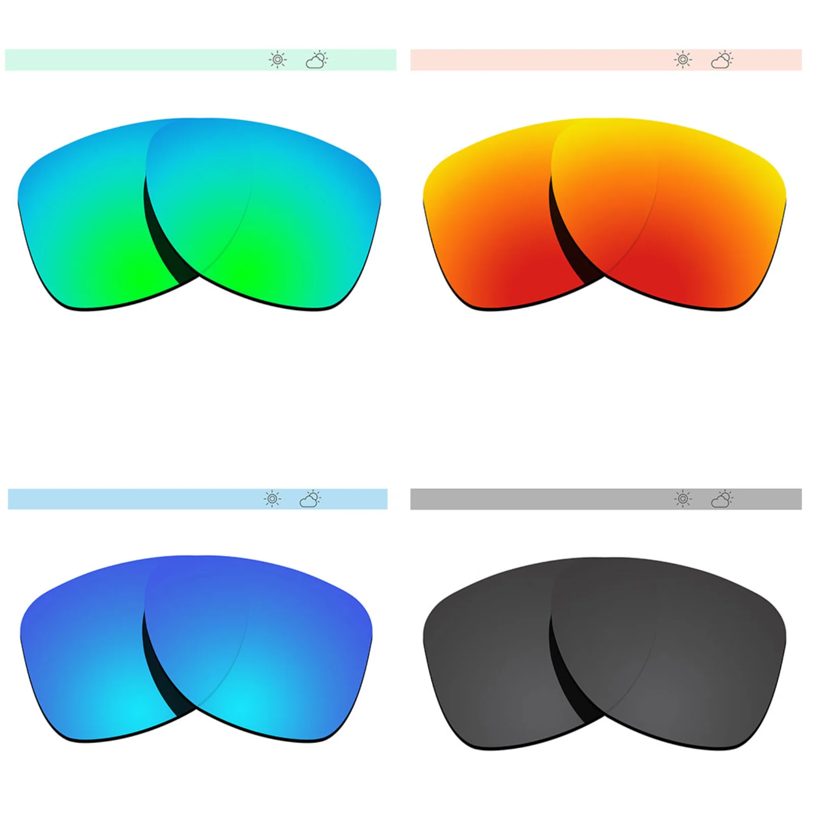 

Glintbay Polarized Replacement Sunglasses Lenses for Burberry BE4377 58mm - Multiple Options