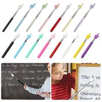 Retractable Teacher Pointer Durable Stainless Steel Finger Design Reading Sticks Whiteboard Hand Pointer Education Supplies