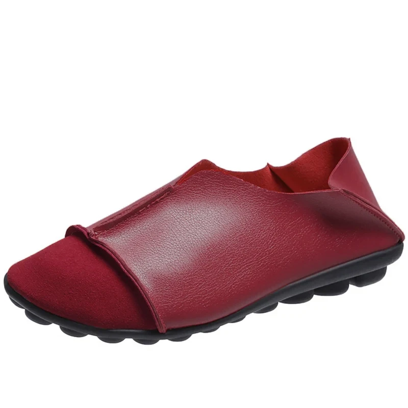 2022 nowych kobiet mieszkania buty skórzane damskie buty Slip On pojedyncze buty damskie lekkie mokasyny damskie Zapatillas Mujer Plus Size