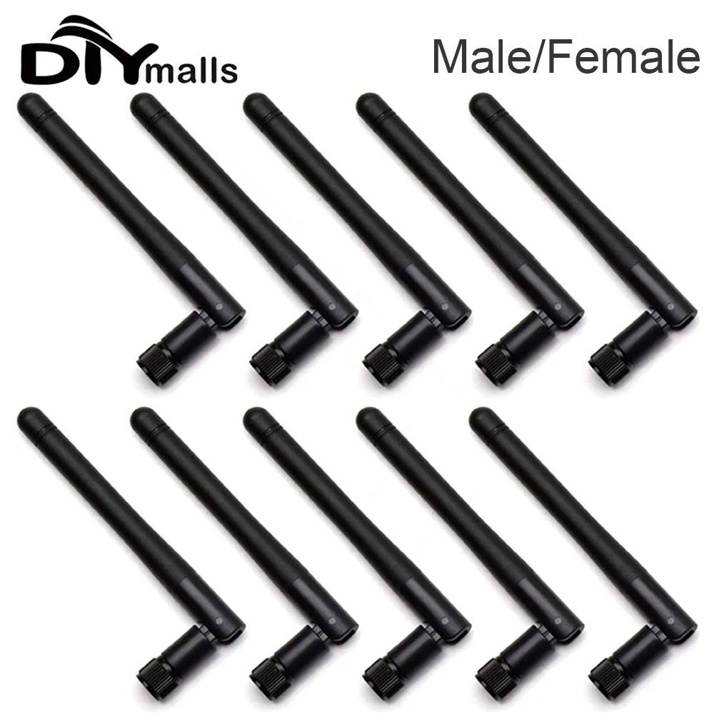 10PCS Dual Band WIFI Antenna 3DBi 2.4G 5.8G SMA Male Female Amplifier WLAN Router Singal Booster