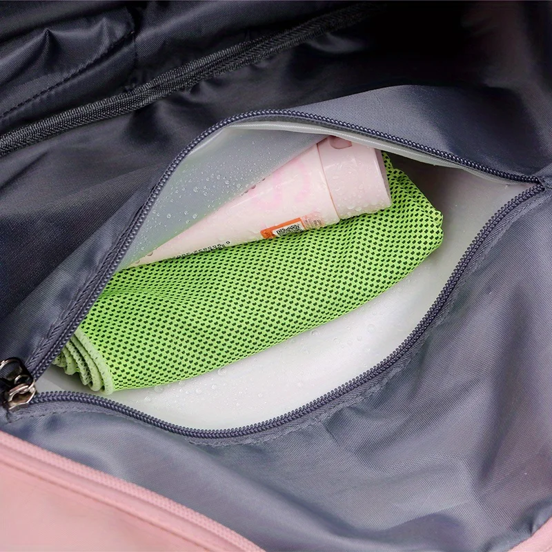 Große Damen-Reisetasche aus Nylon, Sport- und Reisetasche, leichte Handtasche, vielseitige Sporttasche im Casual-Stil – Detail 10