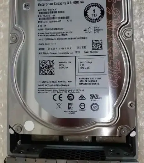 

For 0GWD7D DGNTV ST1000NM0005 1T SAS 12G 7.2K server hard disk