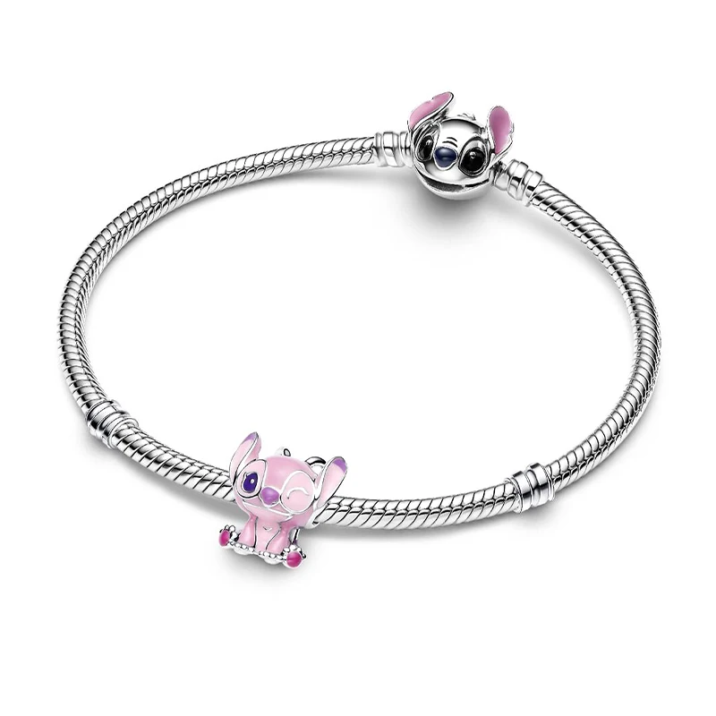 الأصلي سحر 925 الفضة ديزني غرزة سحر الخرز يناسب باندورا الأصلي سوار للنساء DIY بها بنفسك مجوهرات هدية صنع الساخن بيع #4