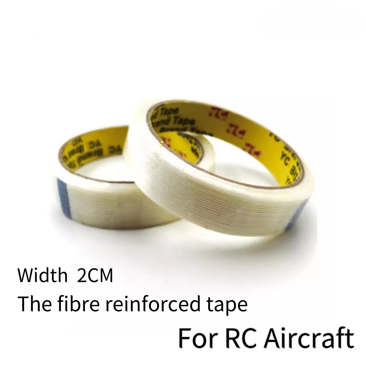 2cm Wide Fiber Tape Rc Aircraft Fixed Wing Kt Board Super Strong Mesh Single-Sided Fiberglass Tape Model Aircraft Making Tool