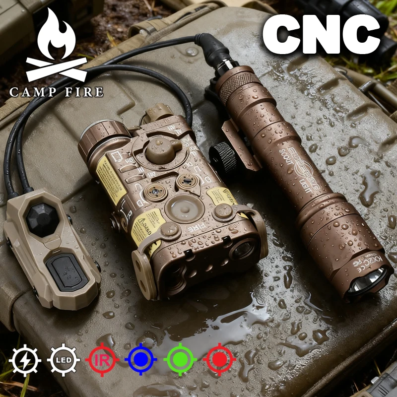 

Tactical CNC Battery Box L3 NGAL Red Green IR Laser AXON Dual-Fuction Control Tail Switch Surefir M300A M600C Flashlight
