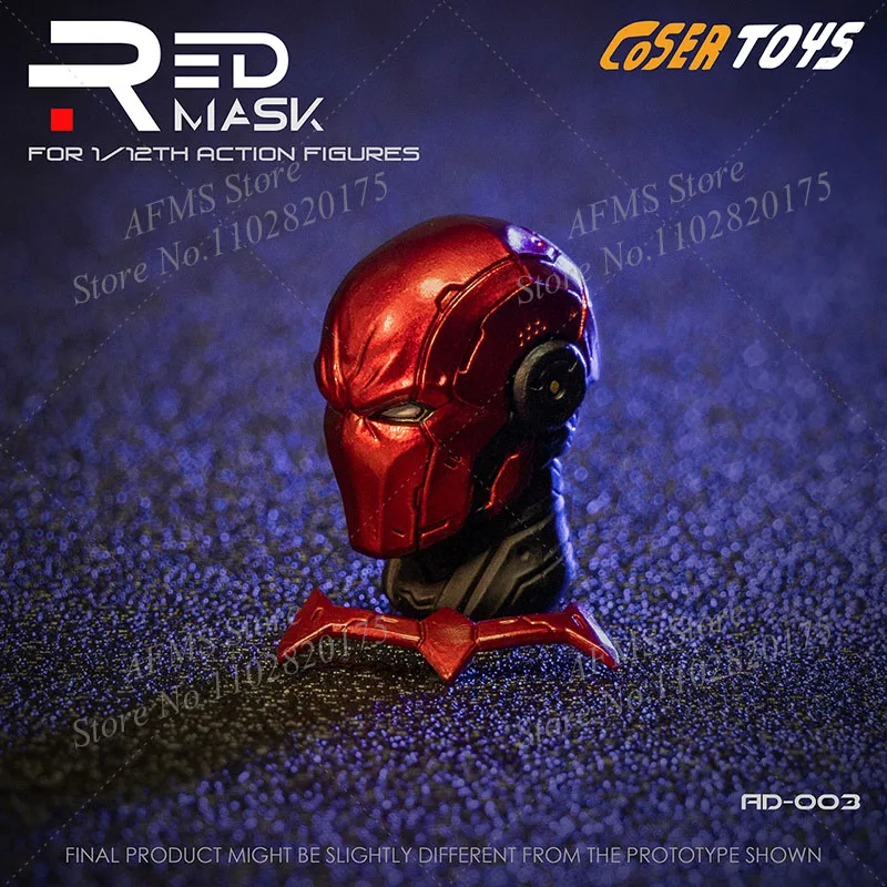 COSER TOYS 1/12 Male Soldier Head Sculpt Red Hood DC Comics Series Superheroes Head Model Fit 6inch VTOYS Action Figure Body