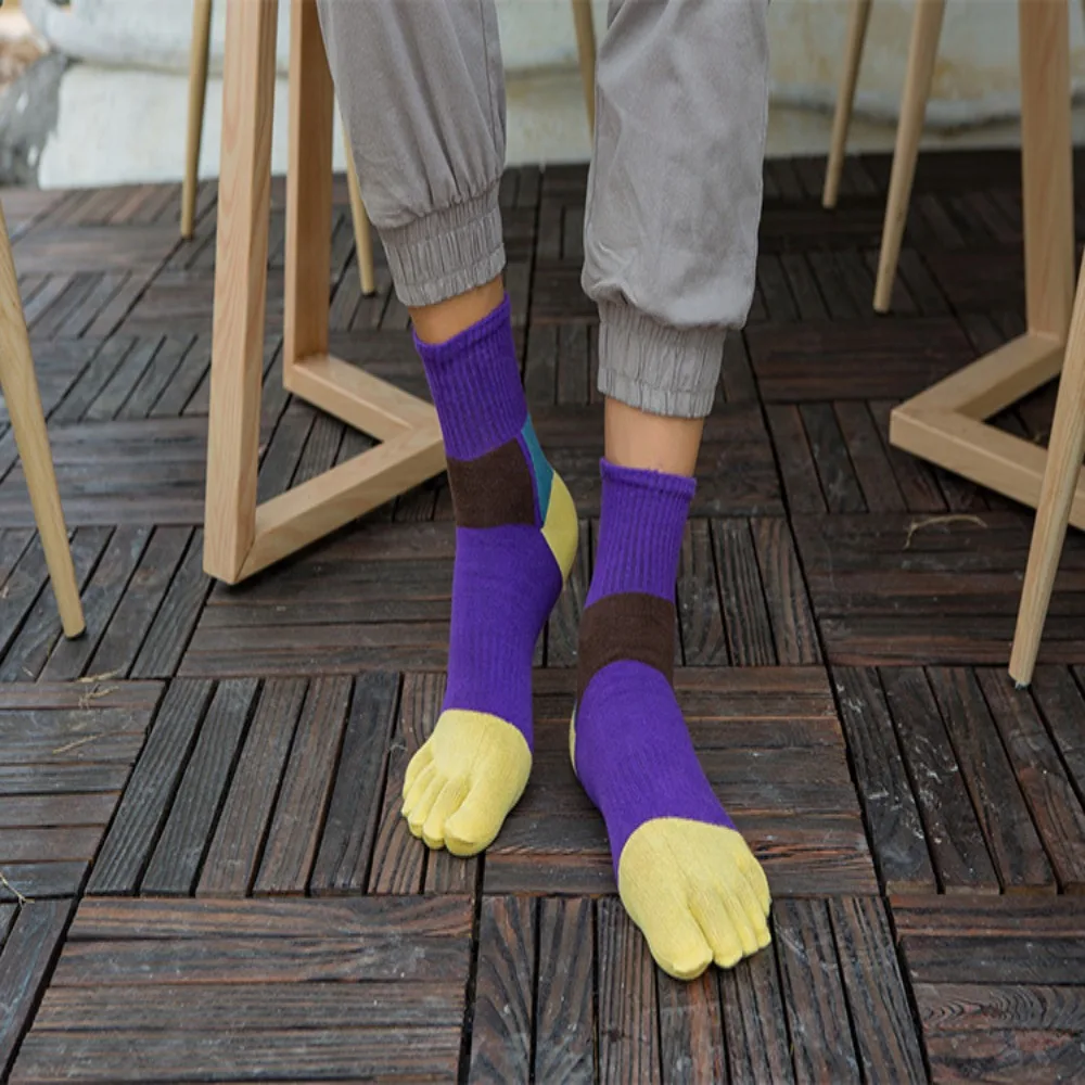 

Organic Cotton Fiber Anti-Bacterial With Toes EU 38-44 Anti-Sweat Toe Socks Five Finger Socks Sweat Socks Dress Socks With Toes