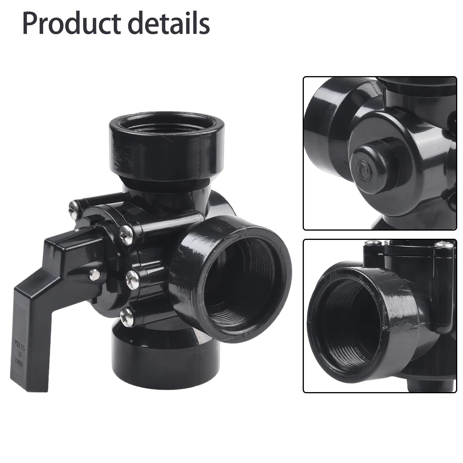For Swimming Pool Pool Valve Replacement Swimming Pool Pump Valve Pool Hoses Pool Equipment Top Female Threaded Opening