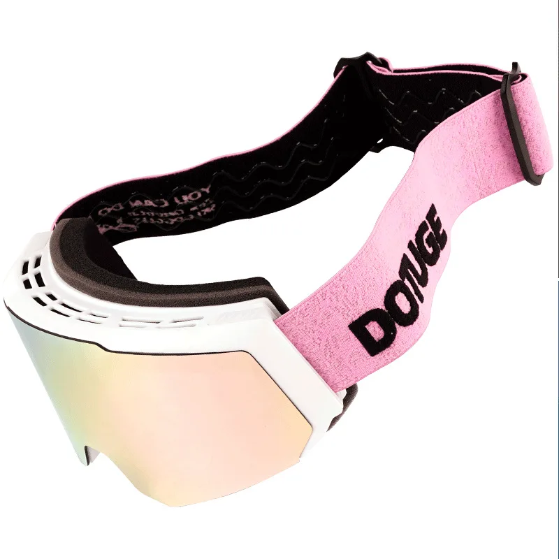 Unisex Double-layer Anti Fog Skiing Windproof Card Myopia Goggles, Suitable for Snowboarding, Outdoor Cycling, and Winter Sports