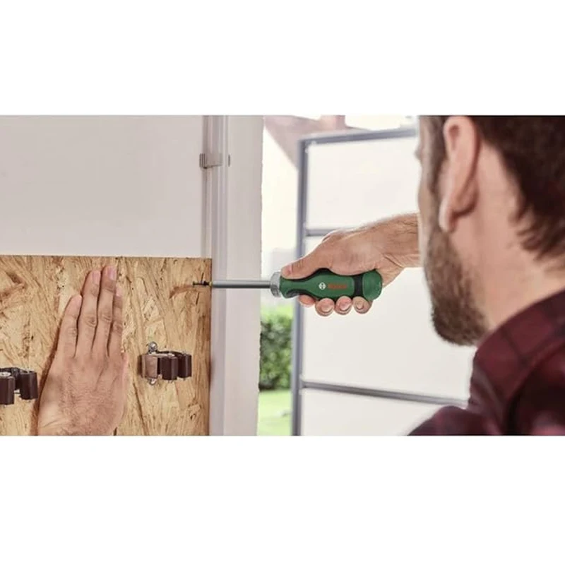 بوش 1600A032V0 حديقة المنزل مفك براغي بسقاطة مضاد للانزلاق قبضة مريحة أدوات يدوية #5