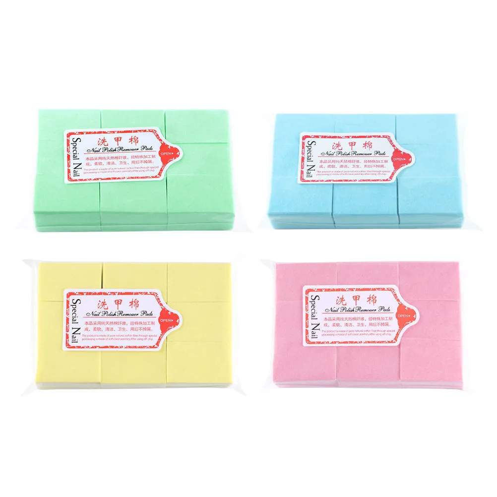 

4 Bags Nail Remover Patch Set High Absorbency Disposable Nail Cleaning Pads for Acrylic Gel Polish Removal Manicure Tools