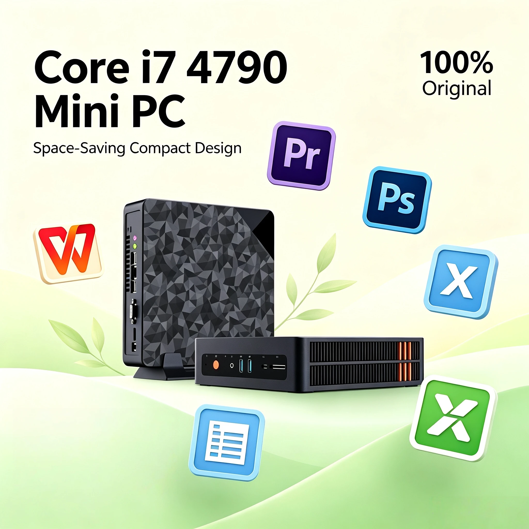 Core i7 4790 Mini PC Barebone System Assembled Efficient for Gaming Office Home Business Pro Max Ultra Speed Desktop Use