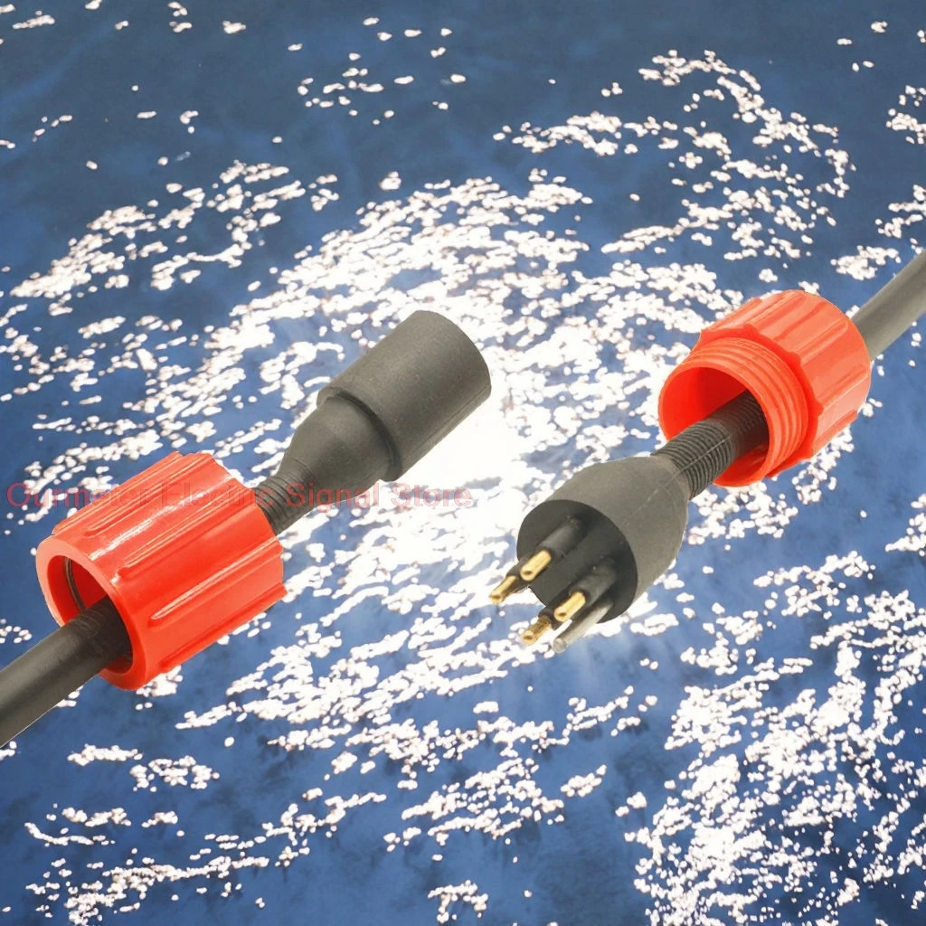 MCIL8M/MCIL8F MCIL6M/MCIL6F 2-16 Core Watertight Connector Deep Sea Cable Connection Male Female Pair Plug ROV IP69 7000m Depht