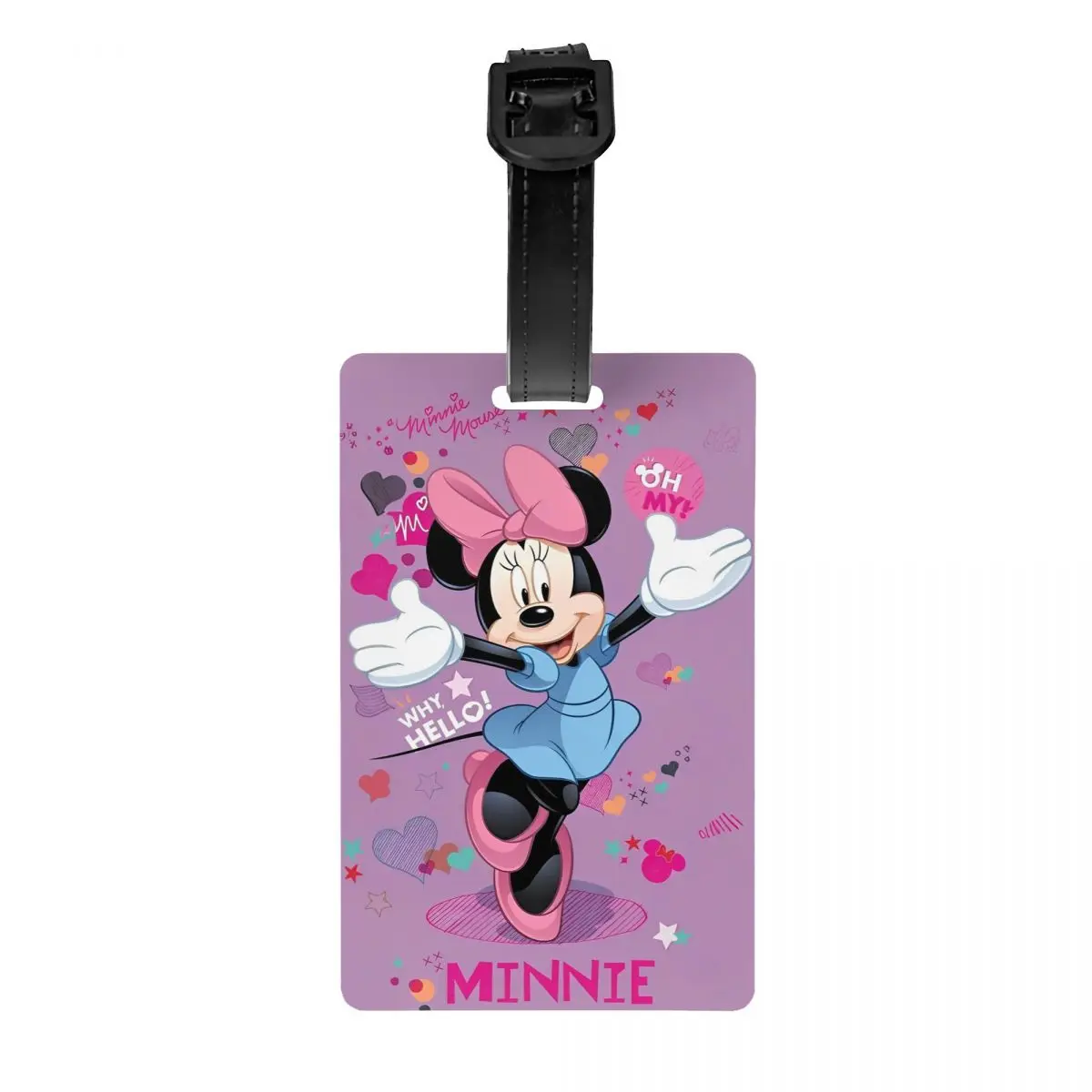 Cartoon Cute Minnie Mickey Mouse Luggage Tags Silicon Travel Accessories Holder Baggage Tag Name ID Address Suitcase Tag Gifts