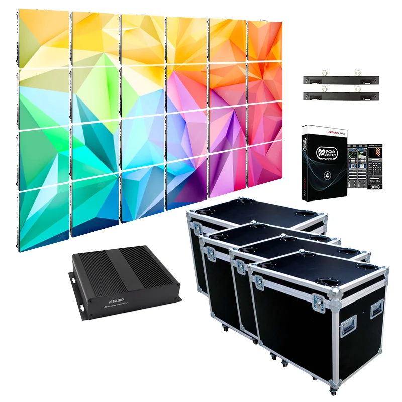 Draagbaar P2.6 P2.9 P3.9 P4.8 LED-scherm voor kerkpodium achtergrond, winkel, onderwijs, binnen en buiten, LED-videowall