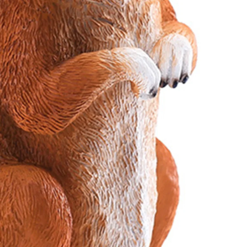 

8 Inch Realistic Squirrel Figurine Nature-inspired Resin Animal Statue for Indoor Outdoor Garden Home Table Decor