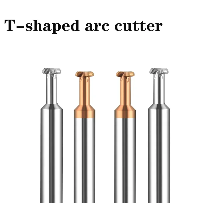 

Tungsten Steel Hard Alloy T-shaped R-cutter, Arc T-shaped Groove Cutter, R-angle End Mill for High-speed Steel and Aluminum