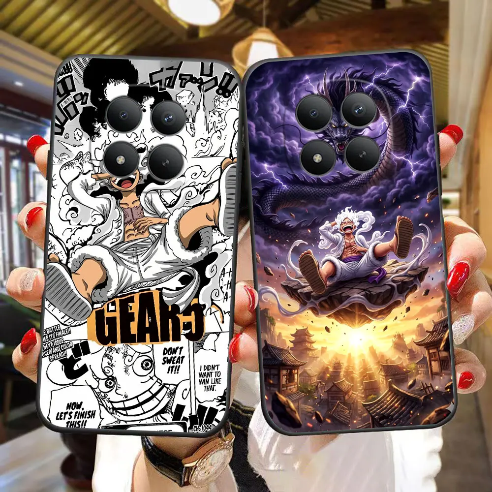 Phone Case For Xiaomi Redmi Note 15 14 13 12 12S 11 11T 11S 10 10S 9 Pro PLUS Case Funda Shell Cover One P-Piece Gear 5 Luffys