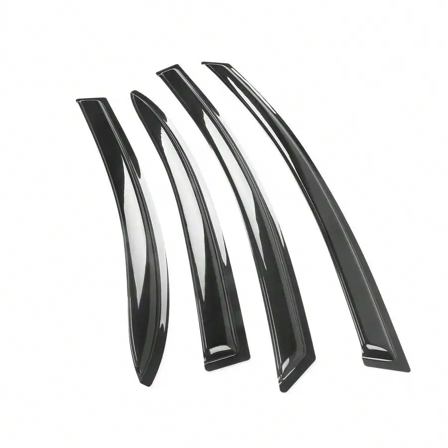 4PCS Window Visors Compatible With Honda Civic Sedan 2006–2011, Smoke Acrylic Rain Guards Car Accessories view 2