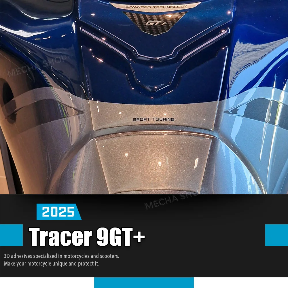 

Аксессуары для Tracer 9GT Plus, топливный бак мотоцикла, 3D наклейки из смолы, Tracer 9 GT + 2025, защита накладки на бак