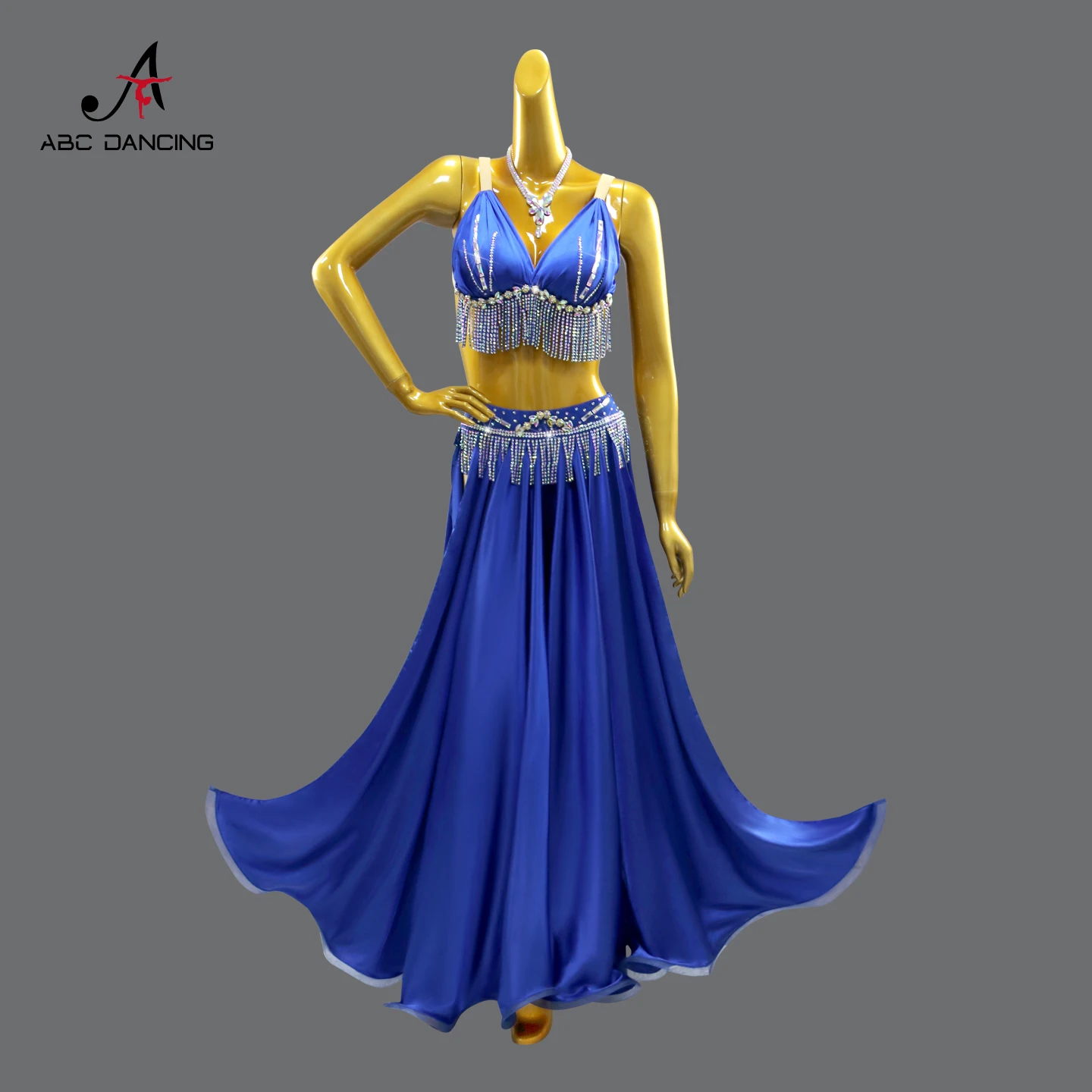 Traje de Danza del Vientre para Práctica, Vestido de Noche para Bailarinas, Disfraz de Carnaval, Falda para Actuación en Escenario, Traje de Danza para Niñas