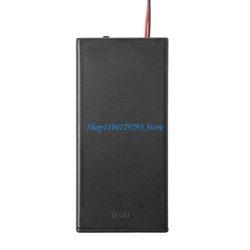 

Y2GD 3.7V 2x 18650 Battery Storage Box for Case Black DIY Batteries Clip Holder Conta