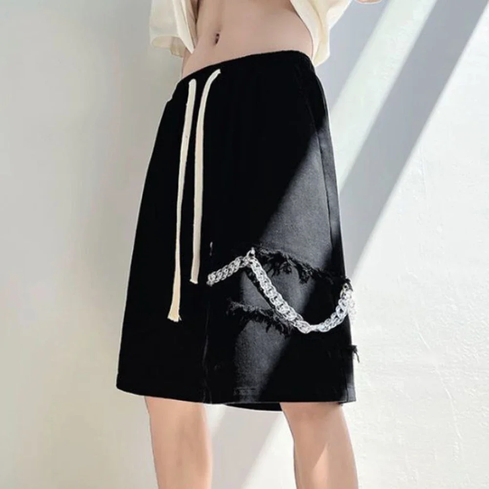 

Summer Outfits M Casual Loose Fit Shorts Men's Vacation Casual Pants Casual Shorts Black And Apricot Brand New Condition