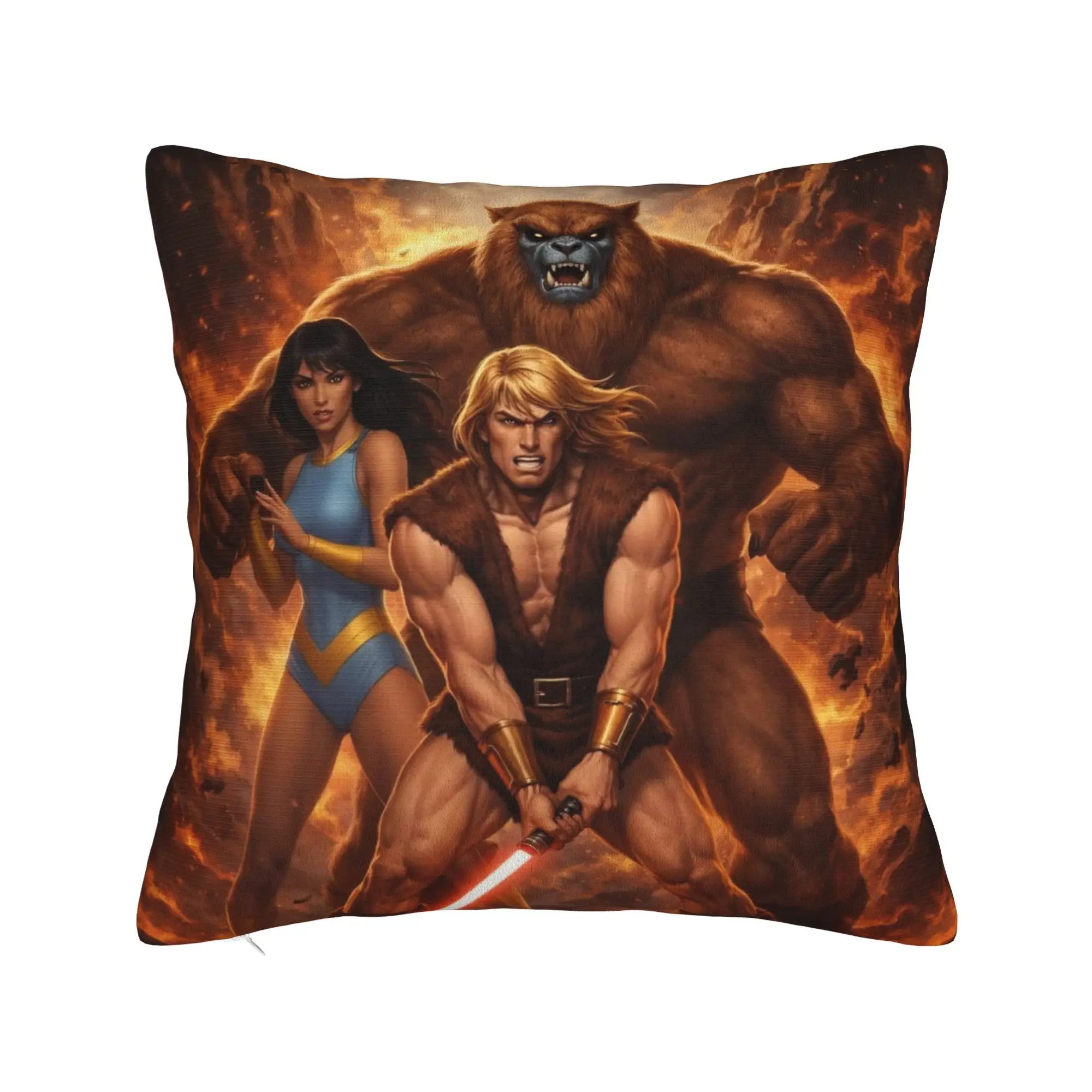 Decorative Pillow Cover Thundarr The Barbarian Accessories Home  Pillow Case Cover Square Style Multi Size
