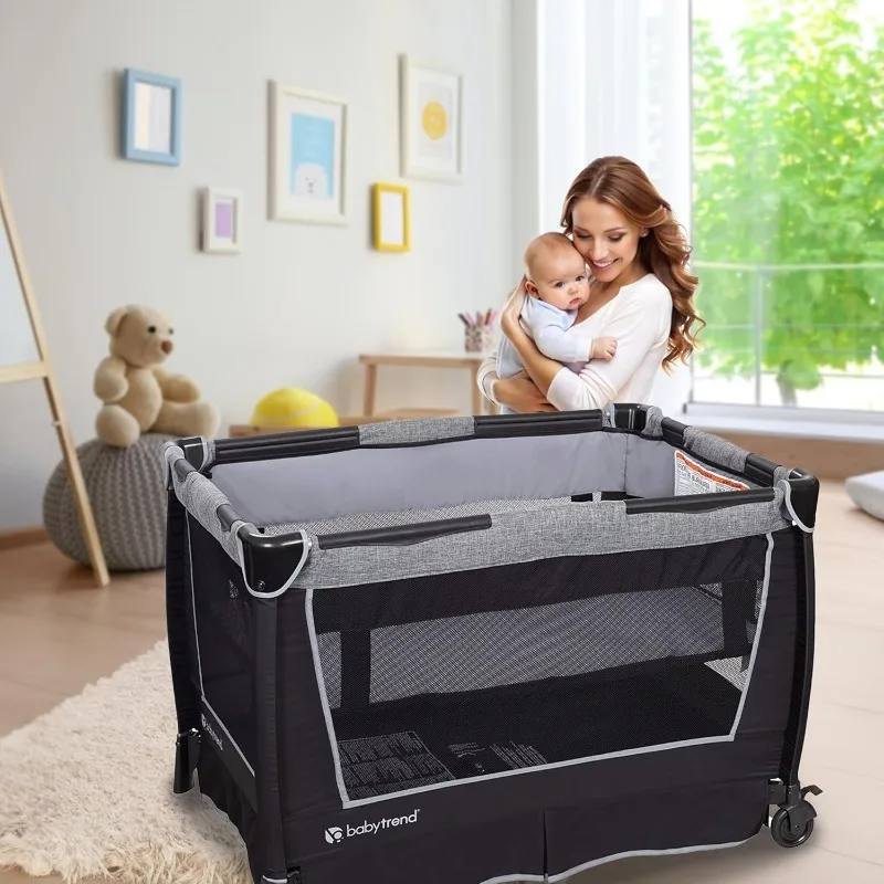 Retreat Nursery Center with Two Removable Rock A Bye Bassinets, Changing Table, Organizer, and Music Center with Nigh