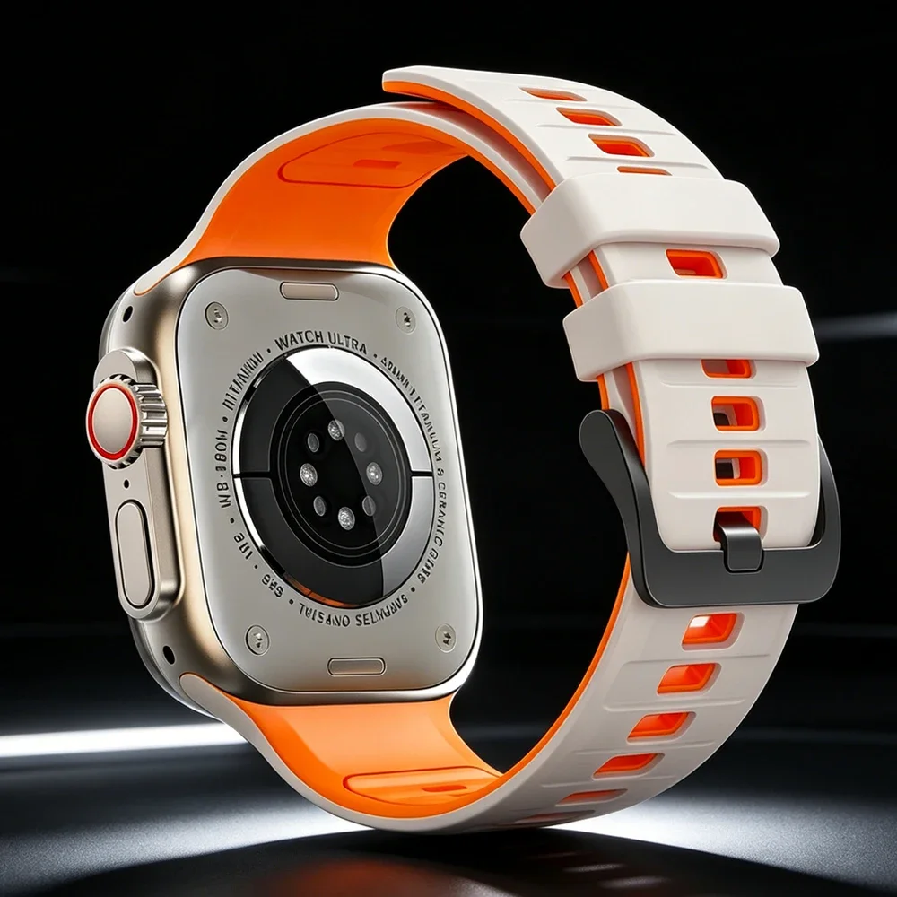 Silikon-Sportarmband für Apple Watch Band 49mm 46mm 45mm 44mm 42mm Correa Armband iWatch Series 11 10 9 8 7 6 5 SE3 Ultra 3 2 – Detail 13