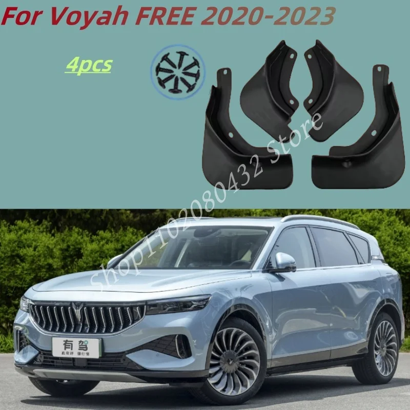 

Car Mudguards Flaps Splash Guards Fender Plastic Splash-proof Protector Cover For Voyah FREE 2020-2023 Exterior Accessories