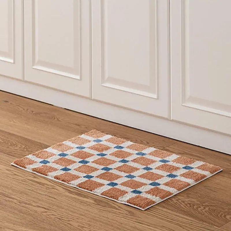 imitation velvet Bathroom Floor Mat Toilet Toilet Toilet Door Absorbent Foot Mat Household Quick-Drying Carpet