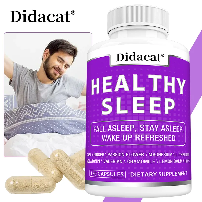Valerian Root Capsules - Sleep Aid, Improve Sleep Quality, Relieve Stress, and Improve Mood, Herbal Supplement