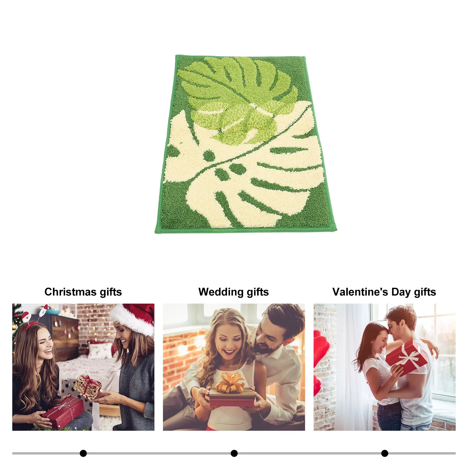 

Leaf Floor Mat Door Indoor Entrance Home Pad Entryway Absorbent Mats Carpet Light Luxury