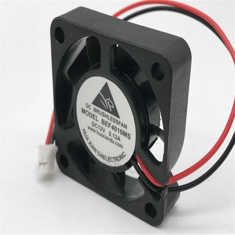 BEF4010MS 12V 0.12A 4Cm 4010 Twee-Draad Glasvezel Transceiver Power Cooling Fan