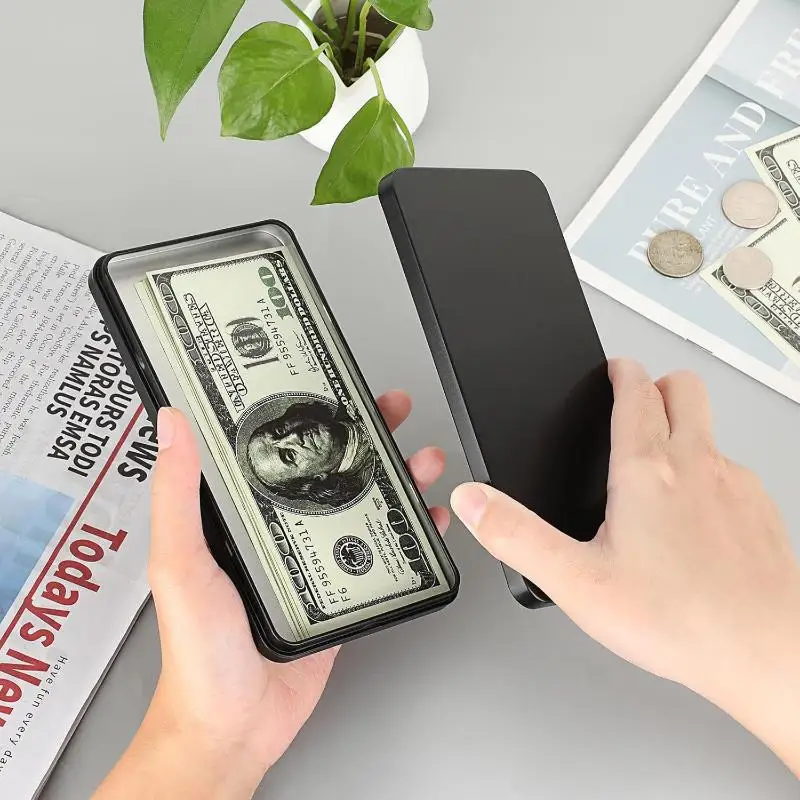 

High Quality Coin Box And Bill Box With Lid Smooth Surface Flat Bottom For Organizing And Storing Currency