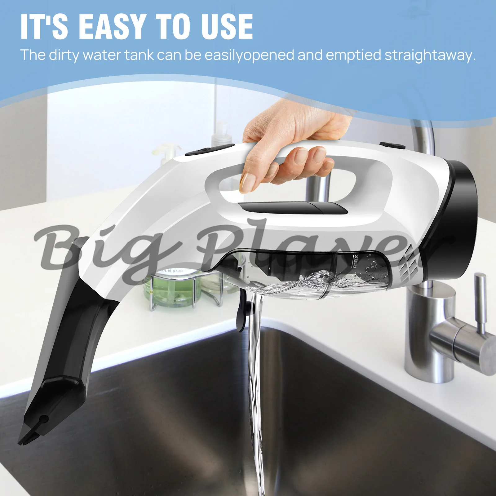 Portable Electric Glass Cleaner - New High Suction Window Cleaning Tool for Home