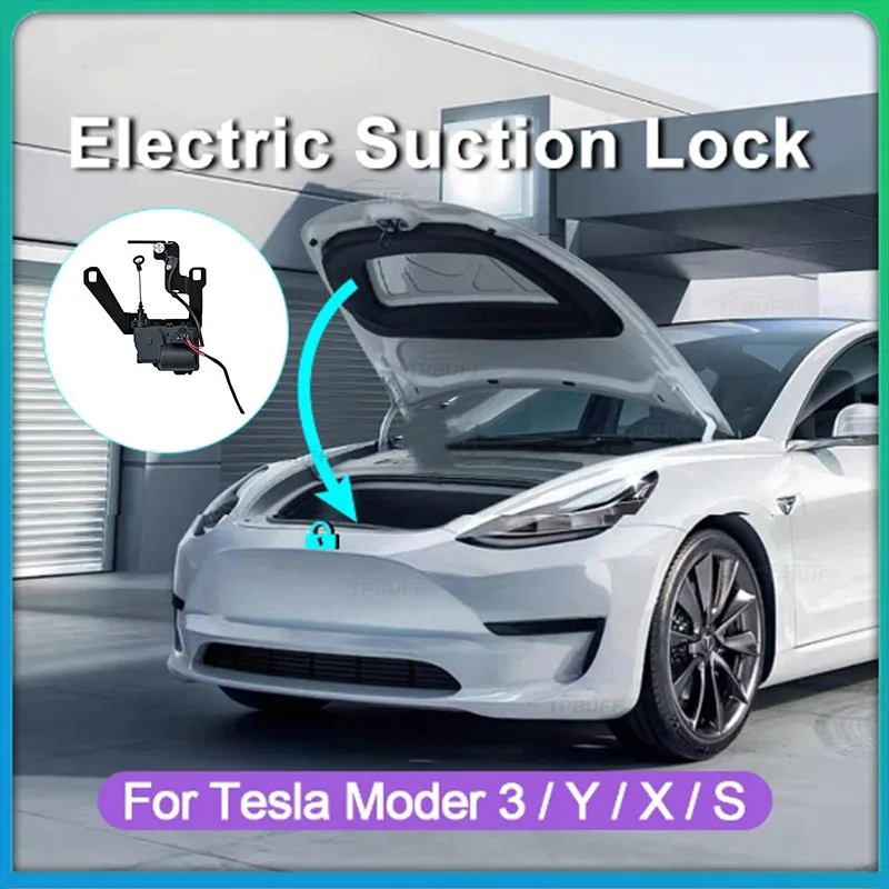 

Front Spare Box Electric Lock Soft-closing for Tesla Model 3 Y X S 2021-2024 Highland Adsorption Easy Installation