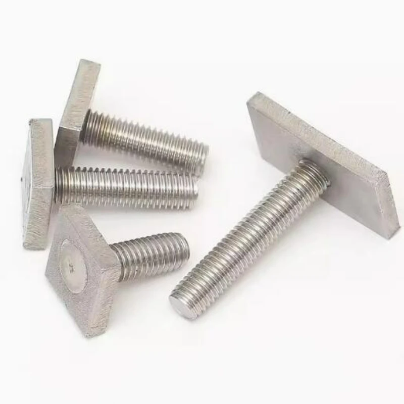 304 Stainless Steel T-Slot Chute Rail Track T Shape Type Rectangle Hammer Head Bolt Screw M6 M8 M10 Hardware Tools Supplies