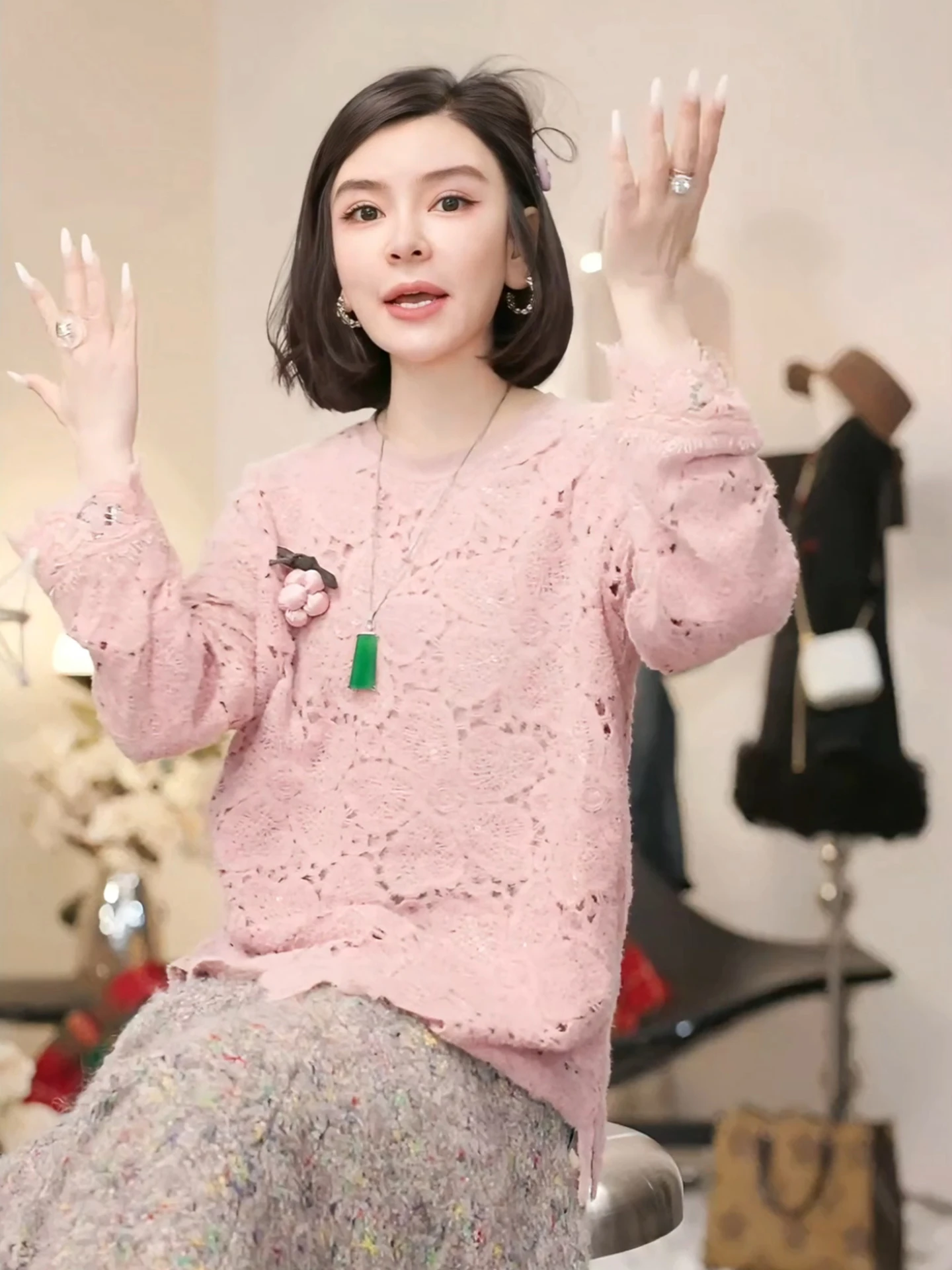 

Pink Lace Base irt Ptherine Unique Beautiful Inner Wear Layering Top 2025 New Sle Women's Faion Retro Sle Cotton Blend