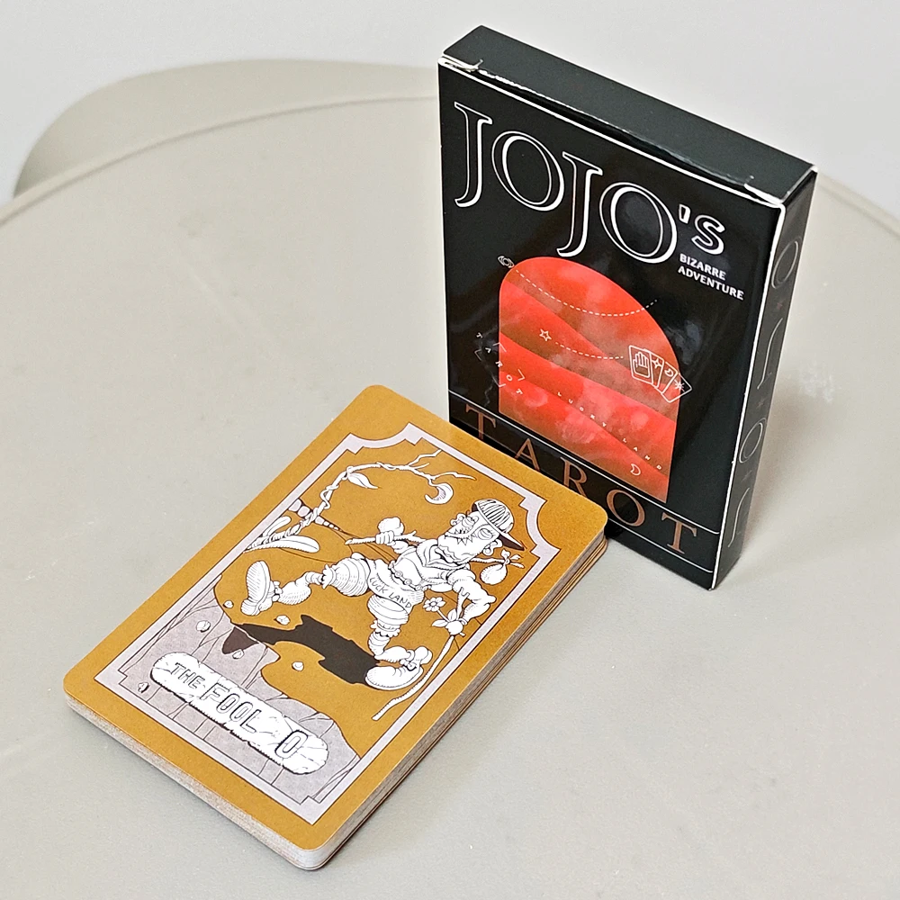 JoJo's Bizarre Adventure Tarot Card Deck - 22 Arcanos Mayores Stardust Crusaders Anime Coleccionable 9*6cm