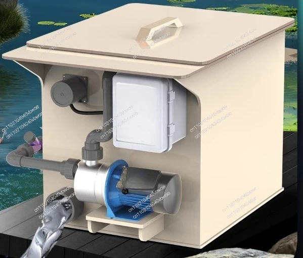 

Fish Pond Filter Rotating Drum Microfiltration Machine Aquaculture Water Circulation Purification System Automatic Backwash