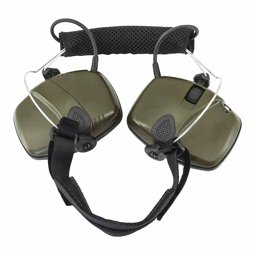 Orejeras electrónicas de tiro, diadema para deportes de impacto, auriculares tácticos de caza, antiruido