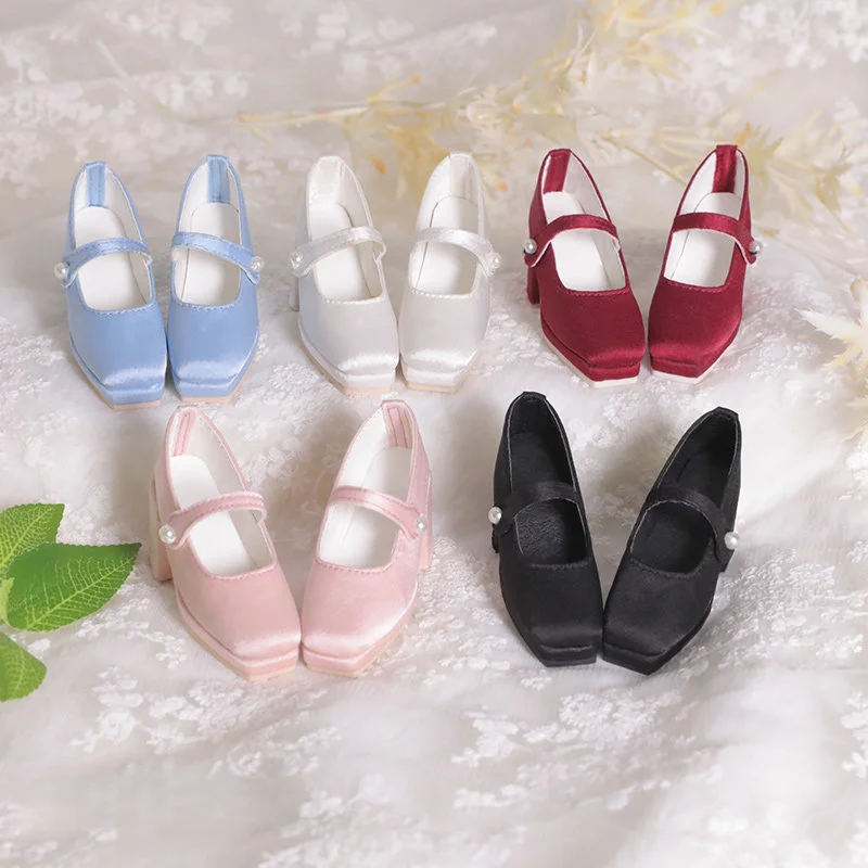 

Оригинальные туфли BJD на трех каблуках SD16SDGR, женские туфли на высоком каблуке, элегантные классические однотонные туфли на высоком каблуке для куклы SD, новый подарок