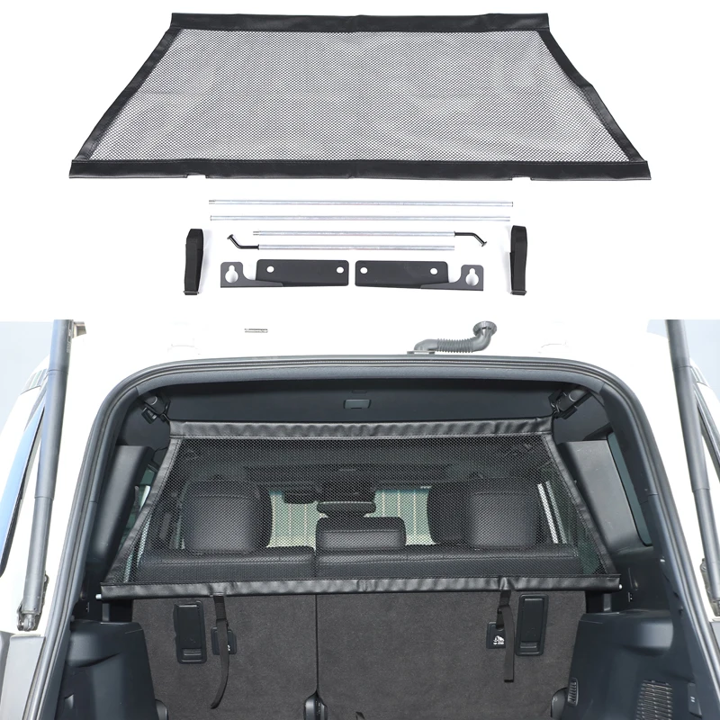 

Car Dog Barrier Protector Divider Pet Net Trunk Safety Mesh For Toyota 2024-26 Land Cruiser 250 Prado LC250 Interior Accessories